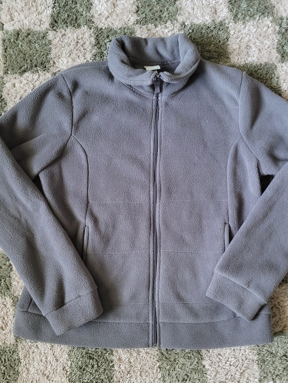 Merona Charcoal Gray Full-Zip Fleece Jacket